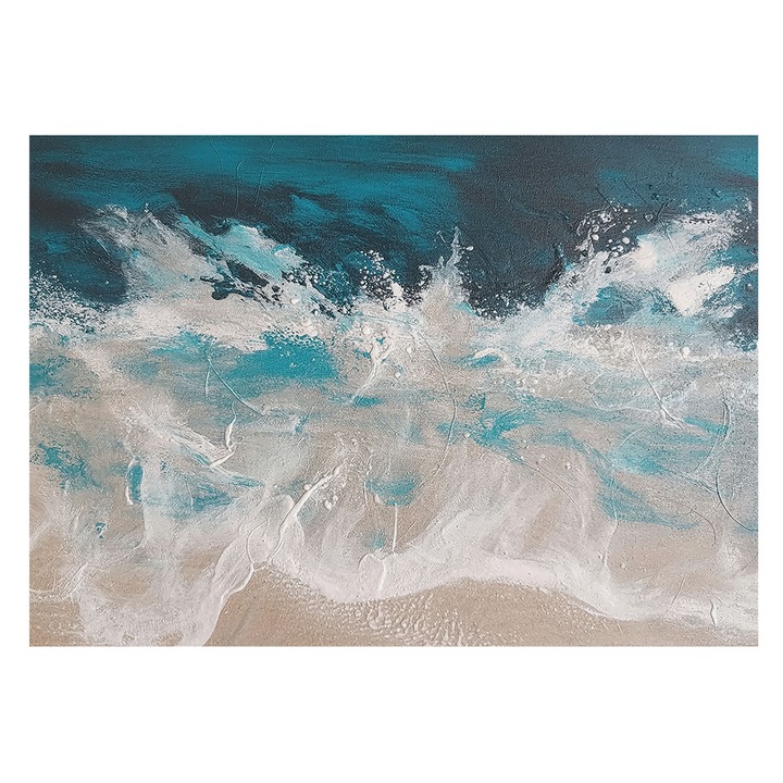 Fotótapéta Falra, Tulup, Óceán hullámai, Kék, 208 x 146 cm, Nem Szőtt, Modern Tapétatekercs, 010100060040000284981