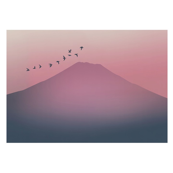 Fotótapéta Falra, Tulup, Hegyi Nyugat, Rózsaszín, 208 x 146 cm, Nem Szőtt, Modern Belsőépítészeti Dekoráció, 010100060040000285055