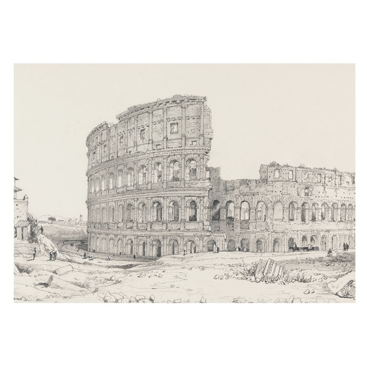 Tapet Pe Vinil De Perete, Tulup, Ruine antice, Multicolor, 208 x 146 cm, Pentru Living, Pentru Uz Intern, 010100060040000285201