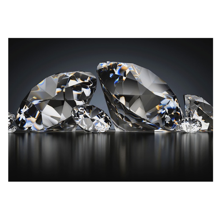 Dekor Tapéta, Tulup, Kristály szépség, Fekete, 208 x 146 cm, Vlies, Stílusos, 010100060040000007765