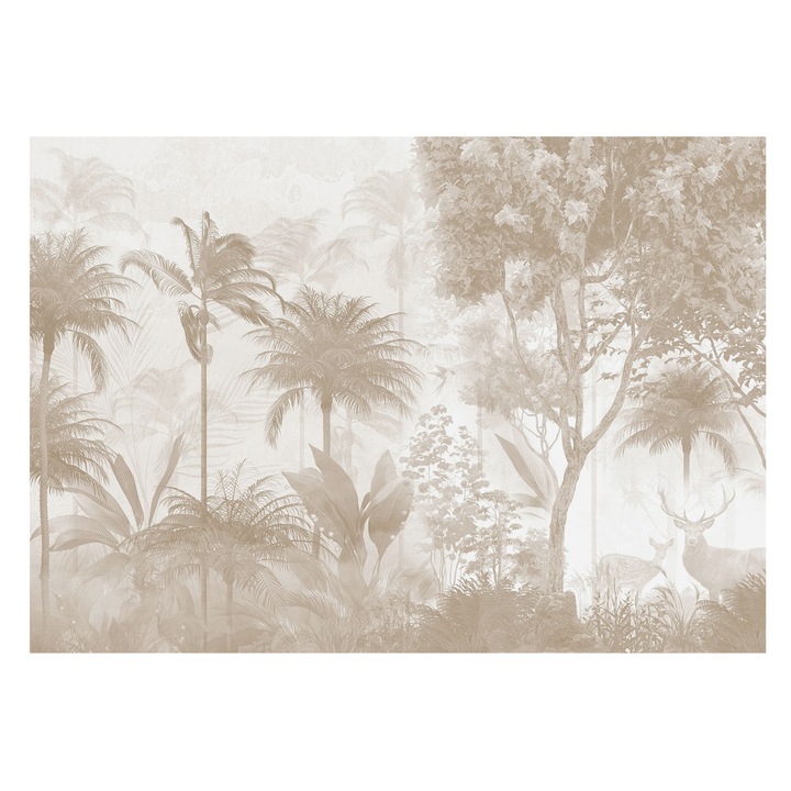 Tapéta Falra, Tulup, Trópusi táj, Bézs, 208 x 146 cm, Vlies, Öko, 010100060040000285216