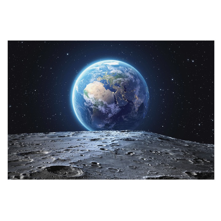 Tapéta Vlies Fali Dekoráció, Tulup, Kozmikus panoráma, Fekete, 104 x 70 cm, Nem Szőtt, Stílusos, 010100060020000008441