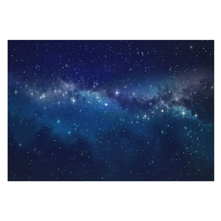 Tapéta Vlies Fali Dekoráció, Tulup, Csillagos éjszaka, Tengerészkék, 152 x 104 cm, Nem Szőtt, Élénk Színek, 010100060030000088226