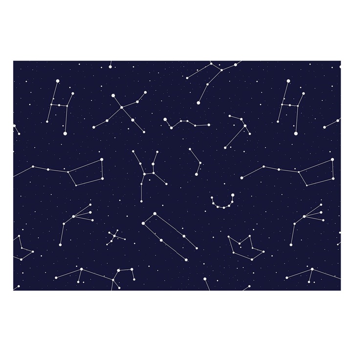 Tapéta Falra, Tulup, Asztro Ég, Tengerészkék, 208 x 146 cm, Nem Szőtt, Élénk Színek, 010100060040000011160