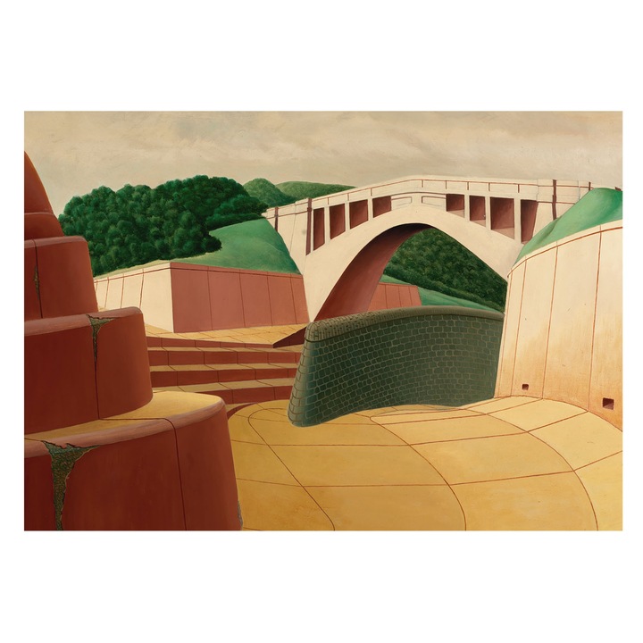 Modern Tapétatekercs De Perete, Tulup, Peisaj linistit, Galben, 312 x 219 cm, Art Deco, Attractive, 010100060080000285371