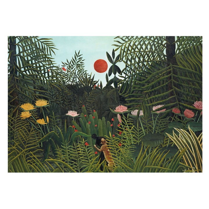 Tapéta Falra, Tulup, Egzotikus táj, Zöld, 208 x 146 cm, Vlies, Öko, 010100060040000285441