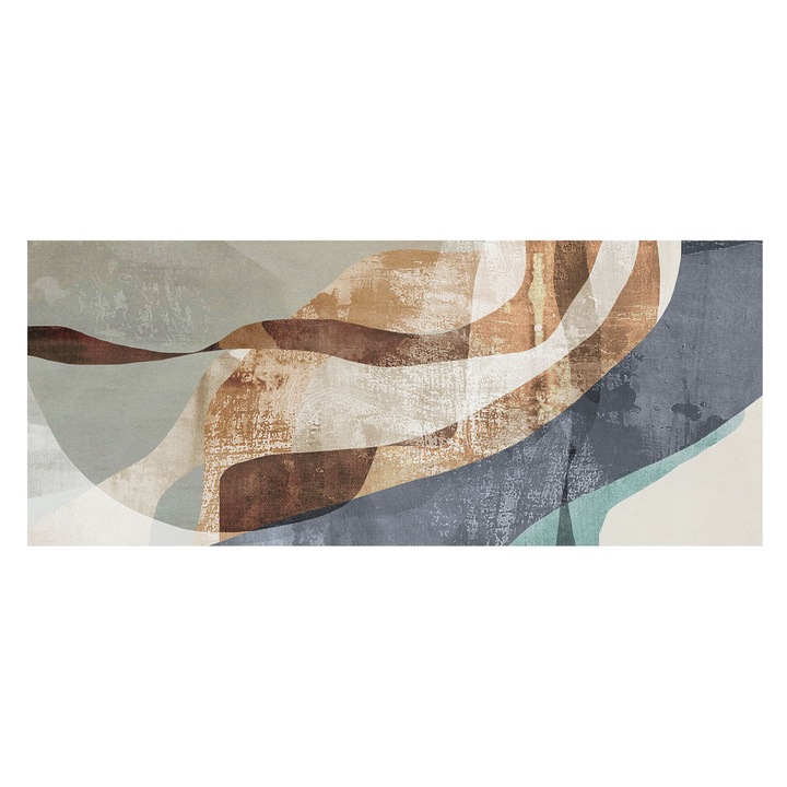 Tapéta Falra, Tulup, Absztrakt kompozíció, Szürke, 250 x 104 cm, Vlies, Élénk Színek, 010100060050000282729