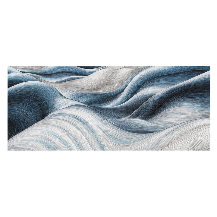 Tapéta Falra, Tulup, Lágy hullámok, Fehér, 250 x 104 cm, Nem Szőtt, Erős Ragasztó, 010100060050000284764