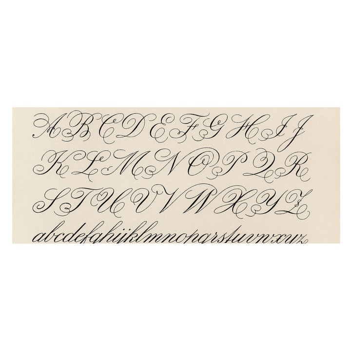 Fali Fotótapéta, Tulup, Scrierea caligrafica, Negru, 250 x 104 cm, Art Deco, Adeziv Puternic, 010100060050000285443