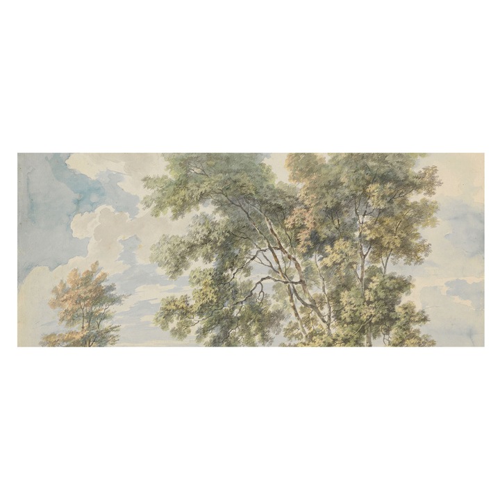 Tapéta Vlies Fali Dekoráció, Tulup, Romantikus természet, Zöld, 250 x 104 cm, Nem Szőtt, Stílusos, 010100060050000285528