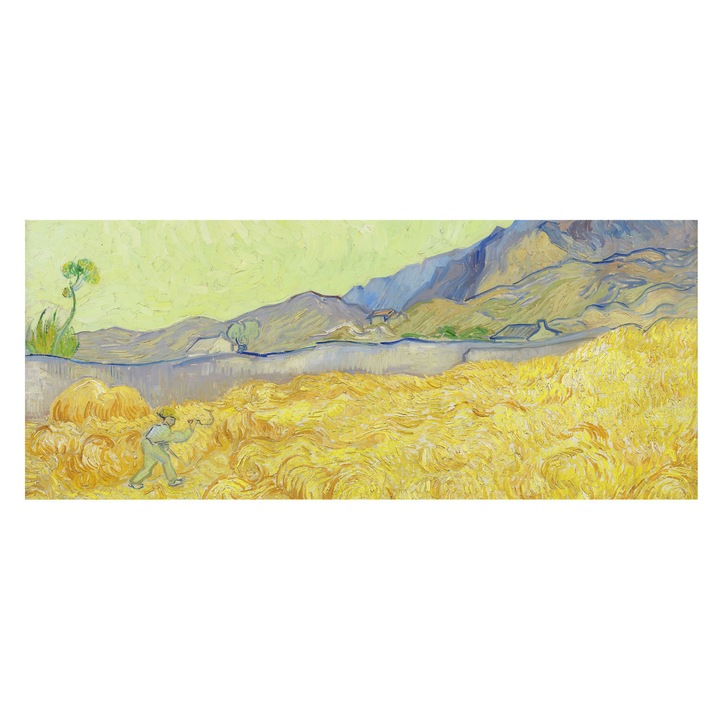 Fotótapéta Falra, Tulup, Camp de grau, Galben, 250 x 104 cm, Pentru Bucatarie, Elegant, 010100060050000285537