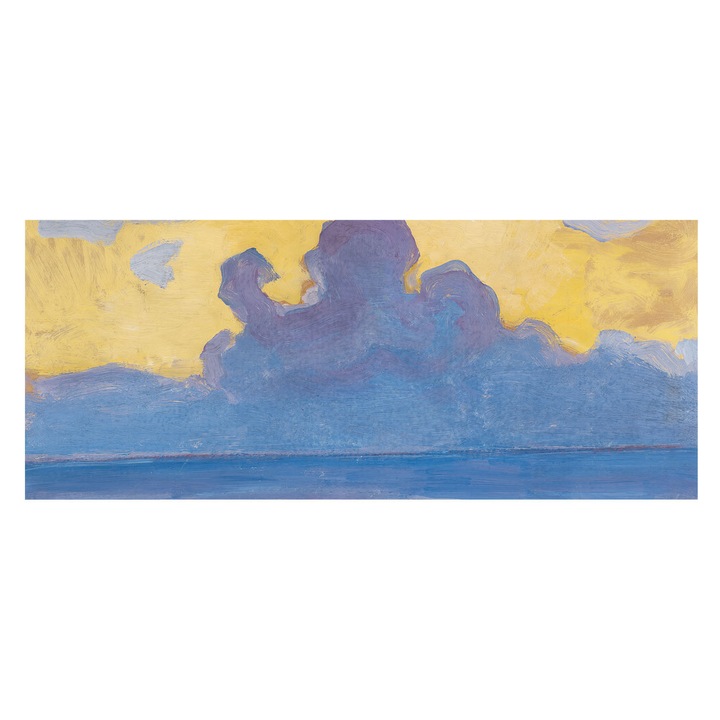 Fotótapéta Art Deco De Perete, Tulup, Peisaj de nori, Alb, 250 x 104 cm, Pentru Living, Cu Model, 010100060050000285582