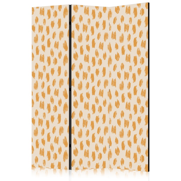 Параван - Оранжеви екрю точки - 135 x 172 см