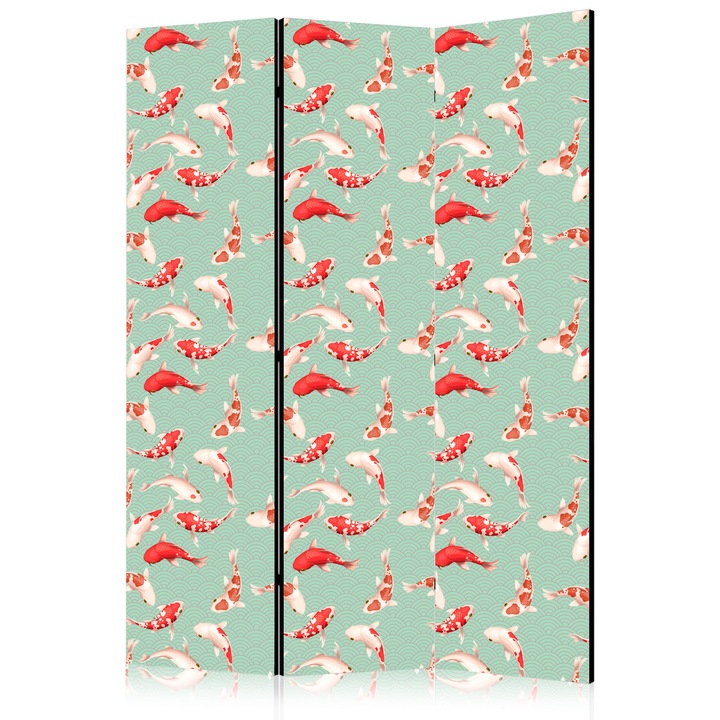 Параван - Риба и японски мотив - 135 х 172 см