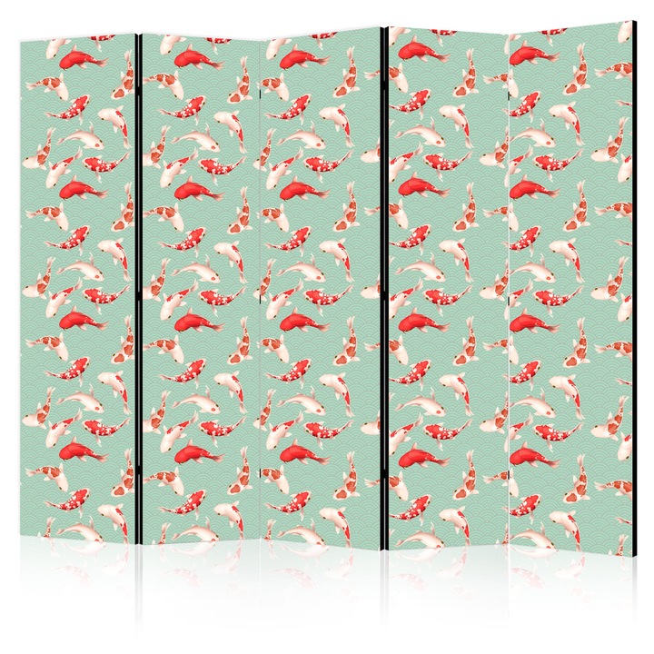 Paravan - Fish and Japanese Pattern - 225 x 172 cm