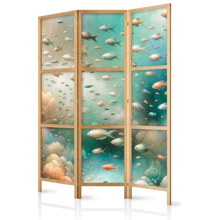 Paravan japonez - Underwater Landscape - 135 x 172 cm