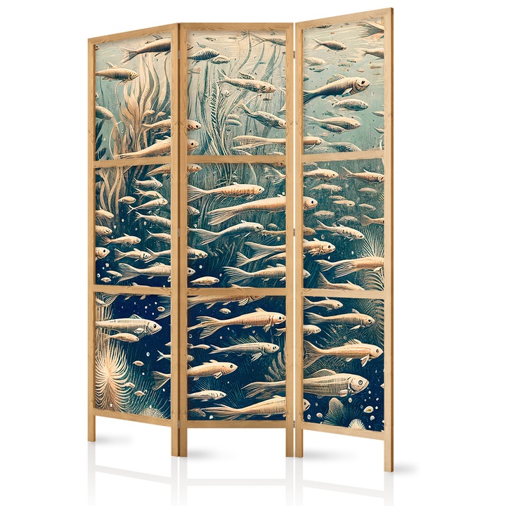 Paravan japonez - Life in the Ocean - 135 x 172 cm