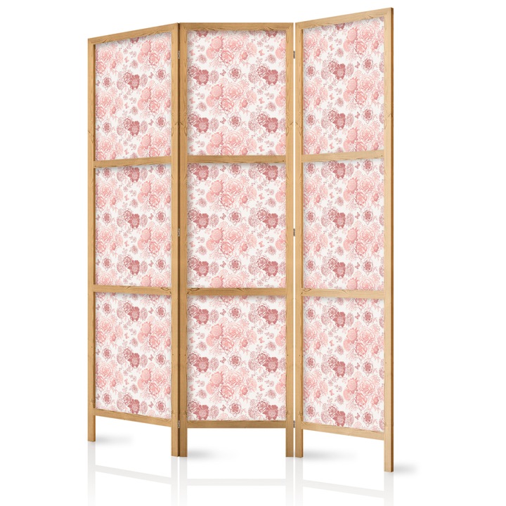 Paravan japonez - Pink Blossoming - 135 x 172 cm