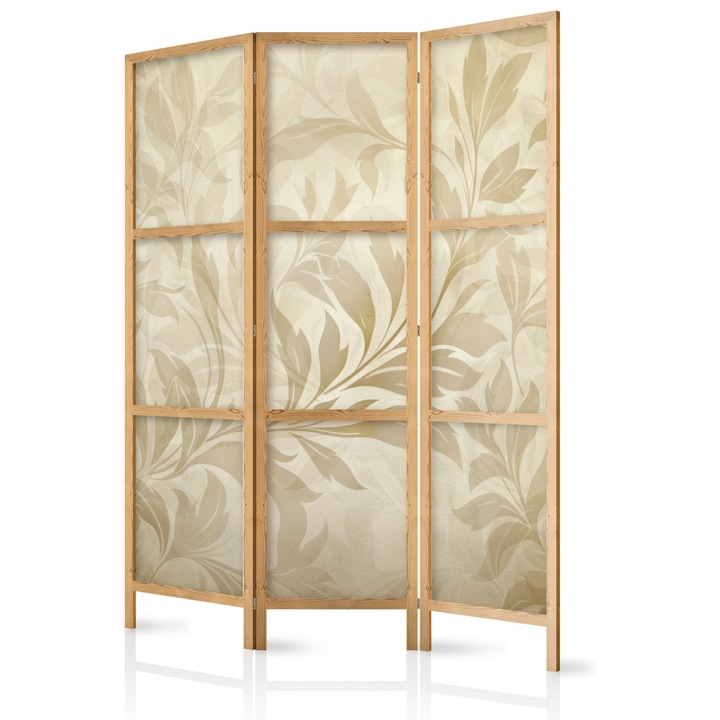 Paravan japonez - Sandy Botanical Motif - 135 x 172 cm