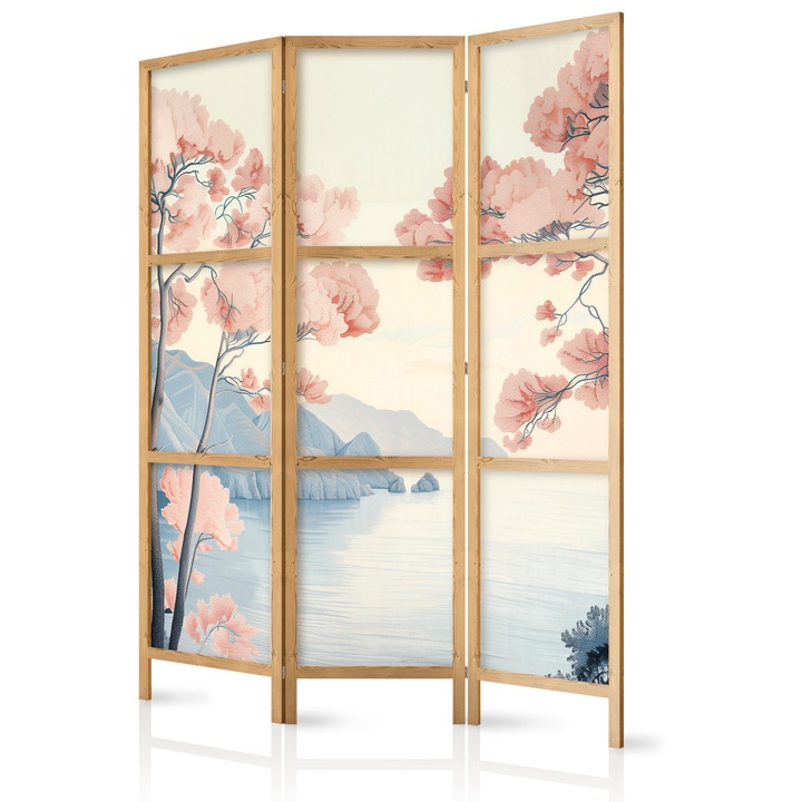 Paravan japonez - Landscape with the Ocean - 135 x 172 cm