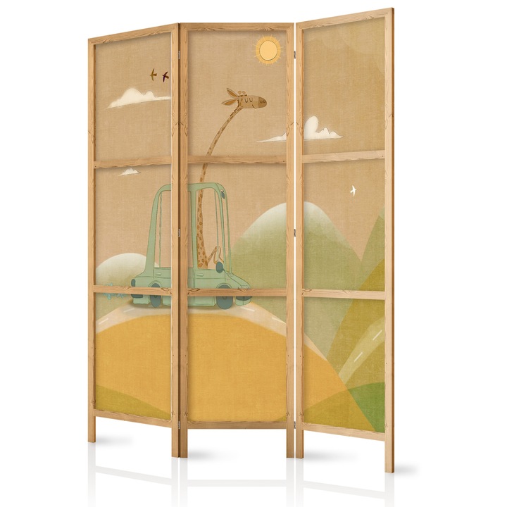 Paravan japonez - Dreamy Traveler - 135 x 172 cm