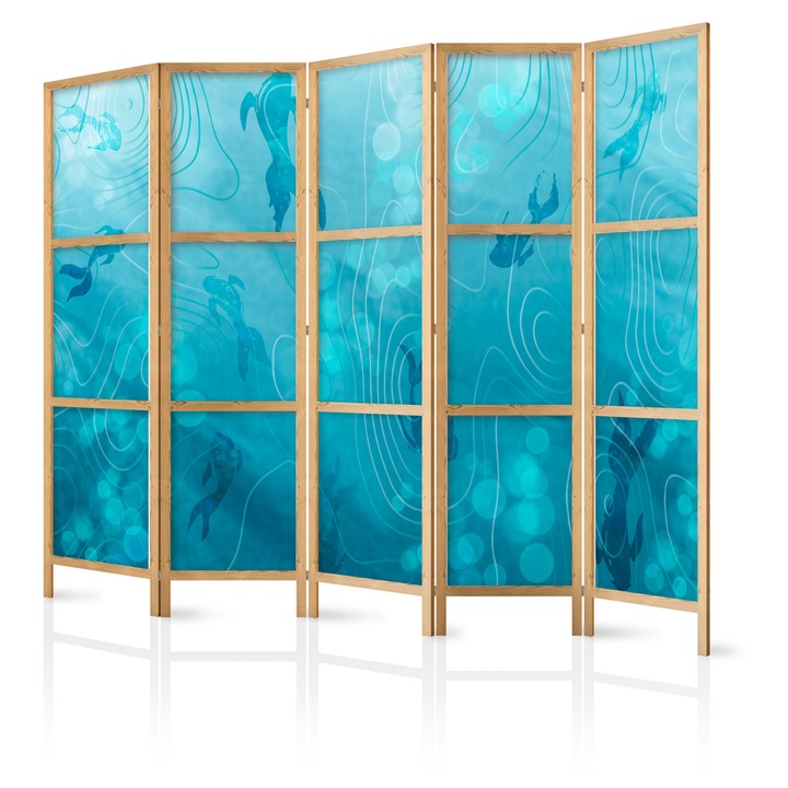 Paravan japonez - Koi Fish Underwater - 225 x 172 cm