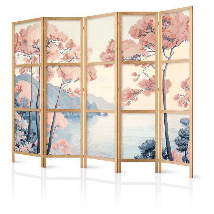 Paravan japonez - Landscape with the Ocean - 225 x 172 cm