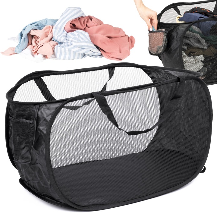 Cos de rufe Mesh negru