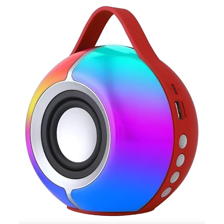 Boxa portabilă OKOP KP822, Bluetooth 5.4, RGB, 5W, multicolor, 128x95x150mm