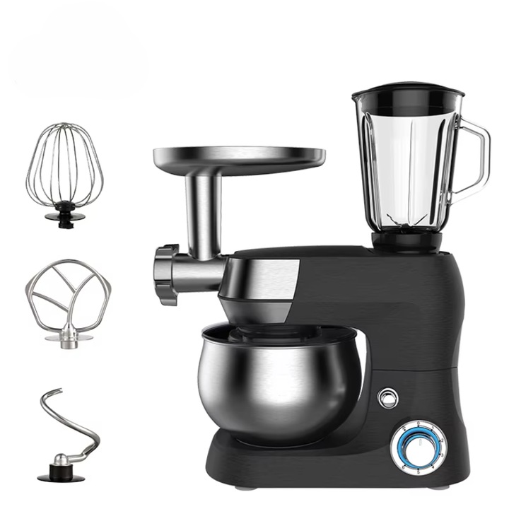 Кухненски робот, 1500 W, 6L, 12 степени, многофункционален, универсален, черен