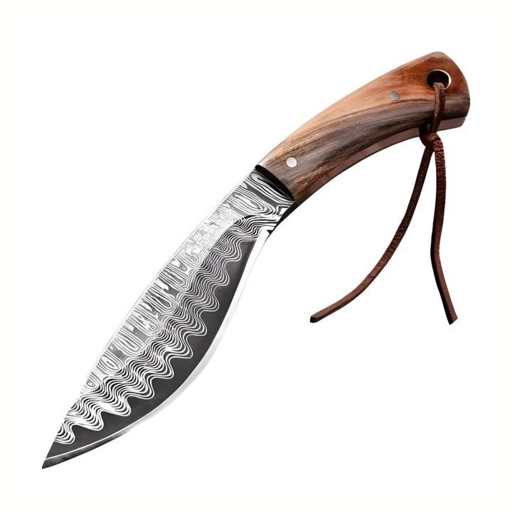 Cutit Outdoor Fix 19 cm, Lama din Otel Inoxidabil, Husa Inclusa, Cutit pentru Camping, Drumetii, Supravietuire si Activitati in Natura