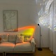 Lampa de podea cu proiectie apus, design cu doua capete, efecte de valuri si apus, 150cm, metalica