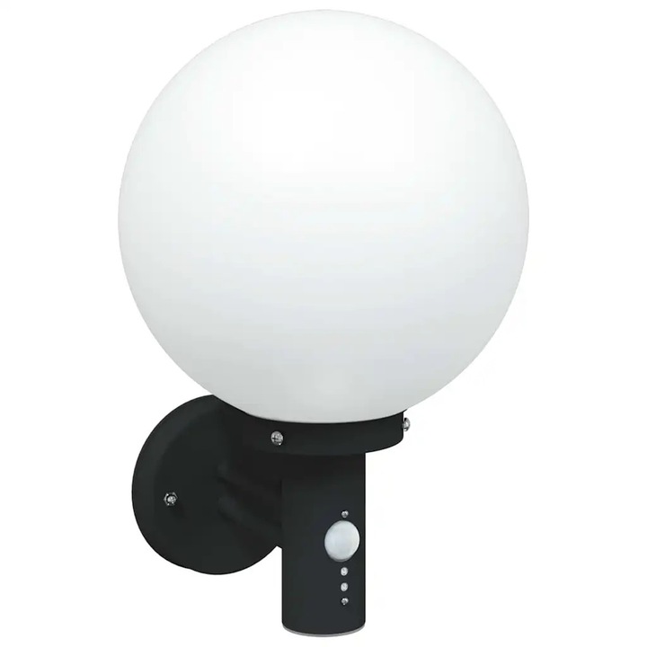 vidaXL Lumina de perete pentru exterior Negru 28 x 25 x 38 cm