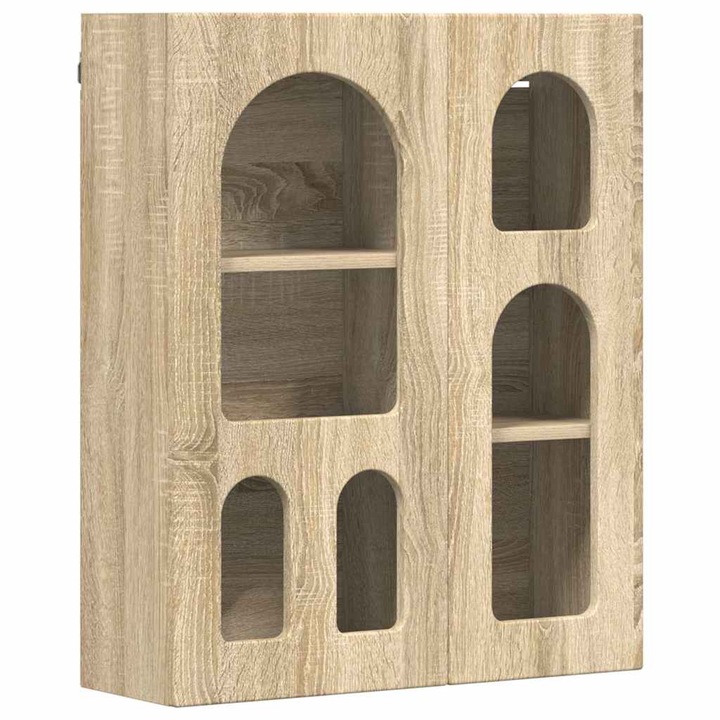 Dulap suspendat vidaXL, Stejar Sonoma 59 x 20 x 71.5 cm Lemn compozit