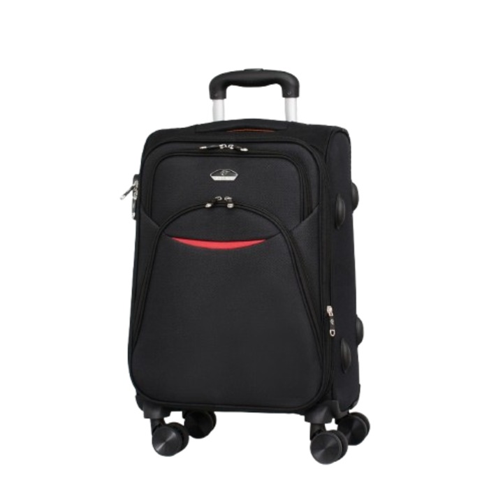 Troller PERFECT++LINE cu extensie 013-120, Textil, 57/23/38 cm, Negru