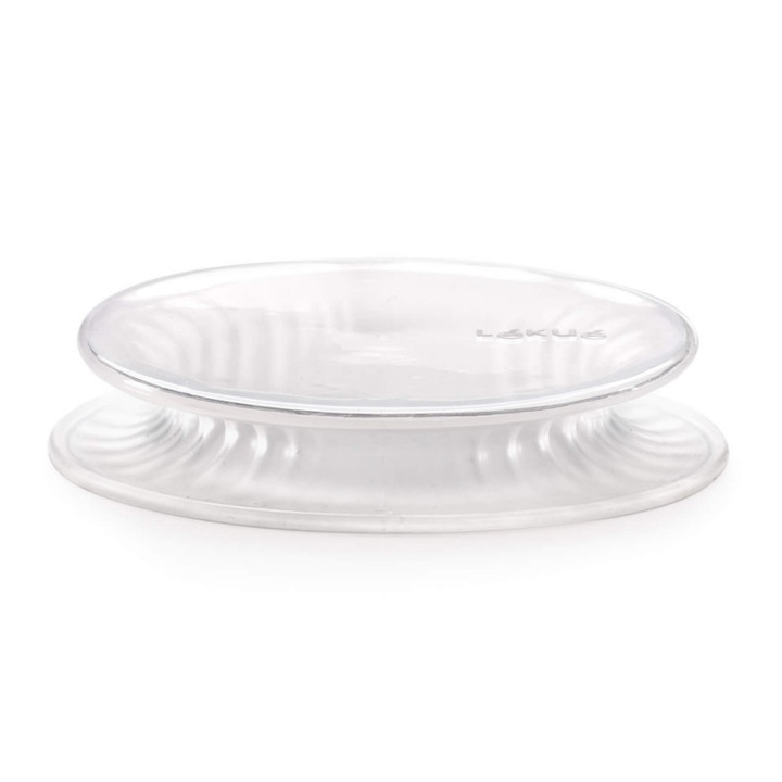 Capac din silicon Lekue, ermetic, transparent, 11-14 cm