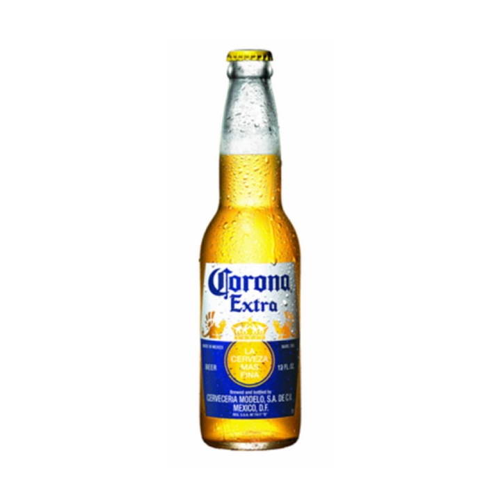 Bere Corona, 0.355l, sticla, alcool 5%, 66x240mm