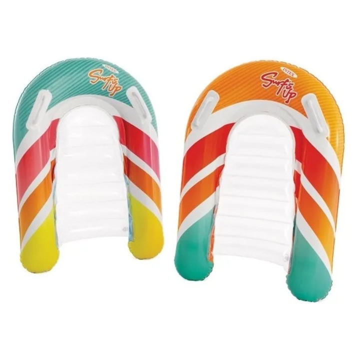 Placă gonflabilă SURF’S UP RIDERS Intex 84 x 79 cm, Placă de surf pentru copii, colorată