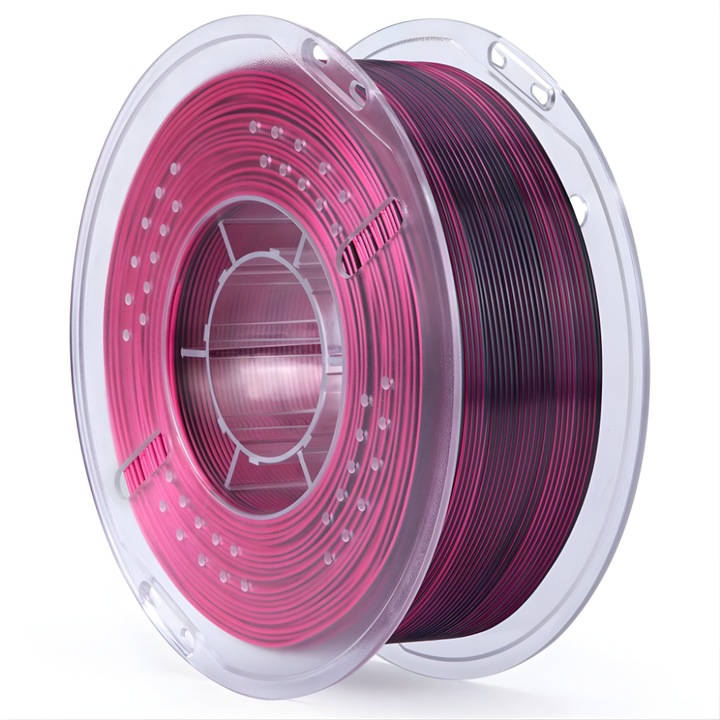 Филамент, Elegoo PLA Silk, 1 кг, Черно Червено, за 3D принтер