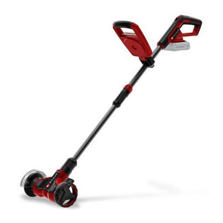 Masina de curatat rosturi pe acumulator Einhell GE-CC 18/110 Li E-Solo Power X-Change, 18 V, bara telescopica, maner suplimentar, roata de ghidare reglabila, inclusiv 2 perii, fara baterie