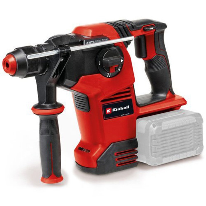 Ciocan rotopercutor pe acumulator Einhell Professional TP-HD 36/30 Li BL +4 – Solo Power X-Change, 18 V, brushless, 3.5 J, SDS-plus, mecanism pneumatic, cutie, accesorii, fara acumulator si incarcator