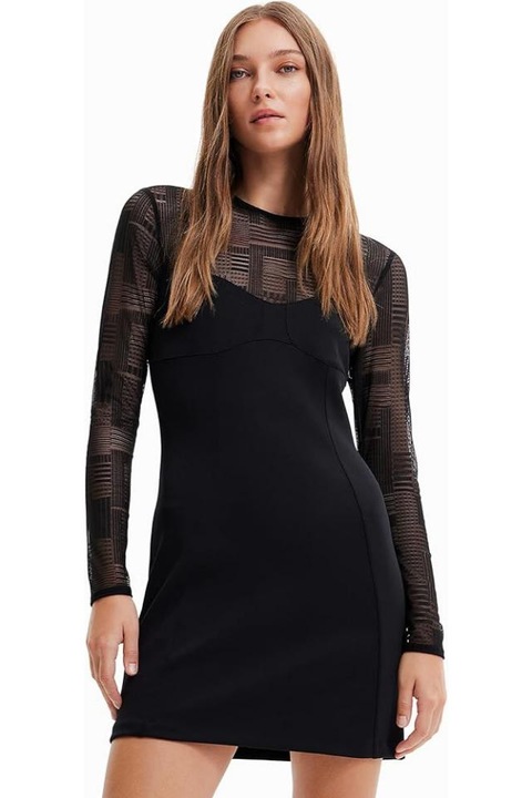 Rochie Desigual 23SWVKX0, Negru, S