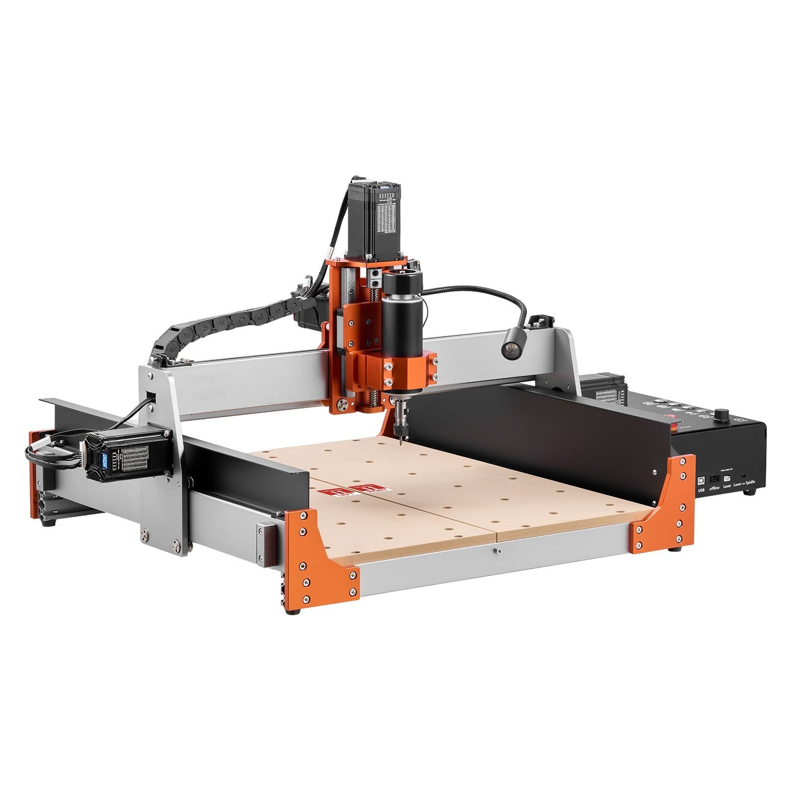 Mașină de frezare CNC 3 axe, 500W, aluminiu, 400x400x95mm - eMAG.ro