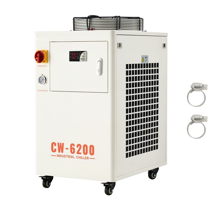 Индустриален воден охладител, 5000W, резервоар 15л, дебит 70л/мин, за оборудване за гравиране и рязане