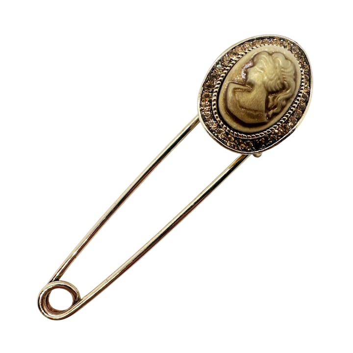 Brosa Dama Metal, Auriu antichizat