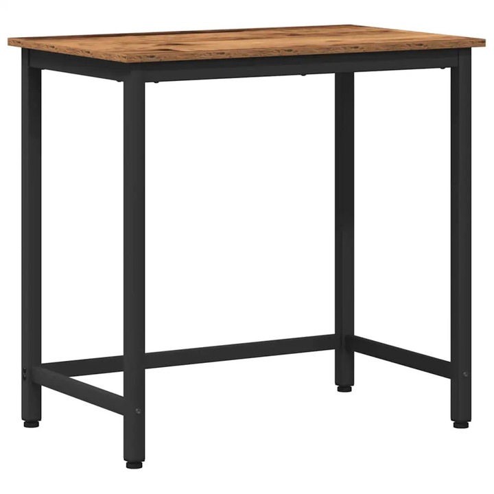 Masa vidaXL, Lemn vechi 100 x 50 x 76 vidaXL, 5 cm Lemn ingineresc si otel