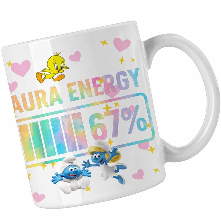 Cana Six Seven Aura Energy 67 CoolTrend, alba, 330ml