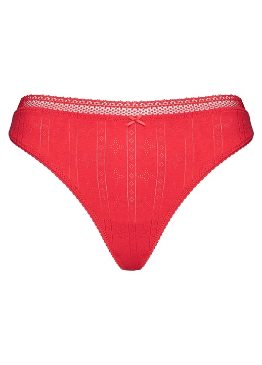 Chiloți tanga dama Etnic Love Bloovii, Rosu