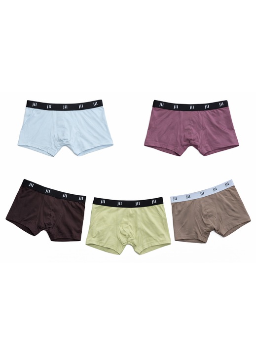 Set 5 Boxeri Jìl, Bumbac, Multicolor, M