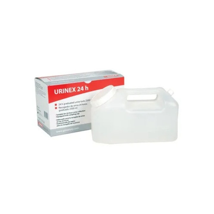 Rezervor Colectare Urina 24h GIMA – 2500 ml, Gradat, Ambalat Individual, Polietilena